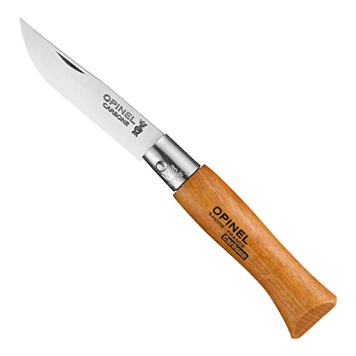 Opinel Taschenmesser Messer Größe 3 carbon Klinge ohne Feststellring ,Beech 5 cm Opinel Taschenmesser Messer Größe 3 carbon Klinge ohne Feststellring ,Beech 5 cm von OPINEL