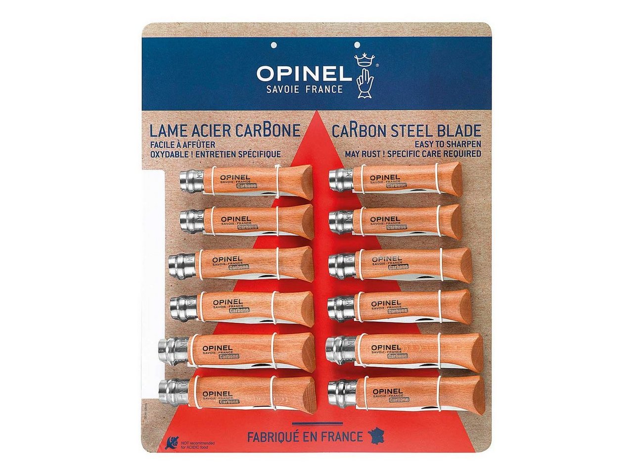 Opinel Taschenmesser Opinel Karte mit 12 Messern von Opinel