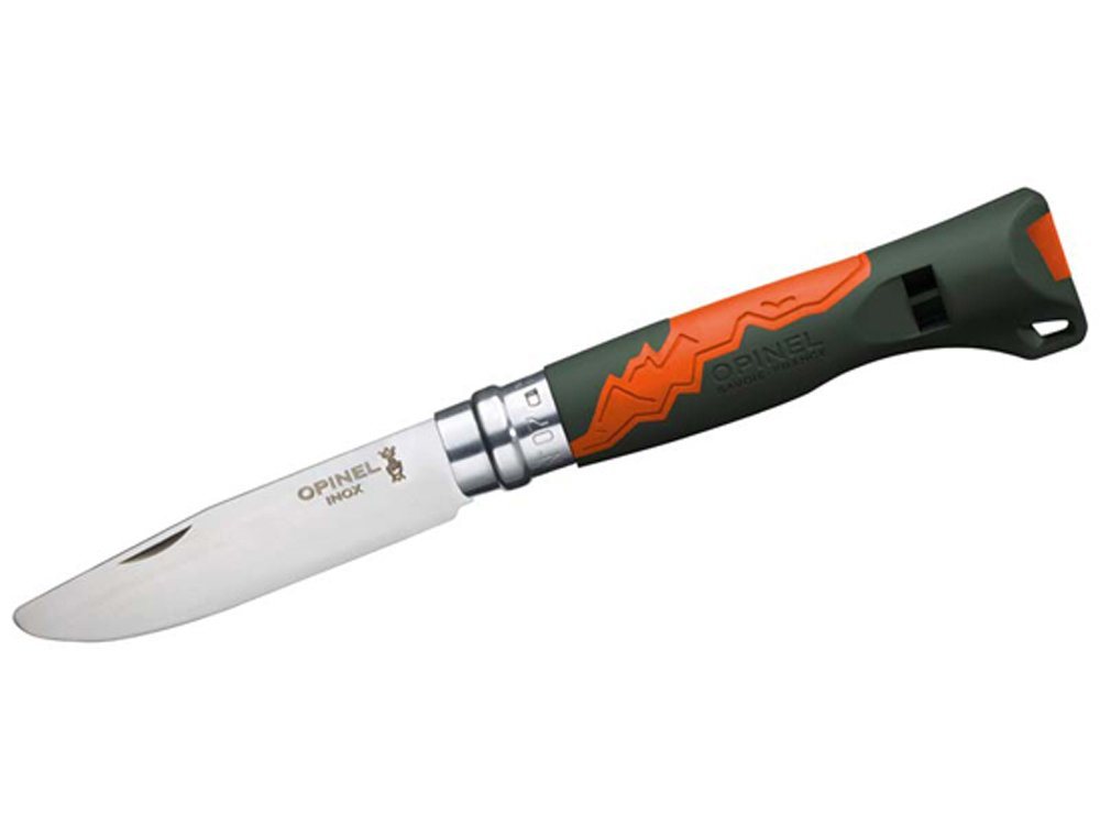 Opinel Taschenmesser Opinel Kindermesser OUTDOOR JUNIOR, orange, Fussballmotiv von Opinel