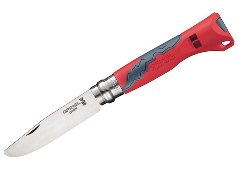 Opinel Taschenmesser Opinel Kindermesser OUTDOOR JUNIOR, rot, Fussballmotiv Opinel Taschenmesser Opinel Kindermesser OUTDOOR JUNIOR, rot, Fussballmotiv von Opinel