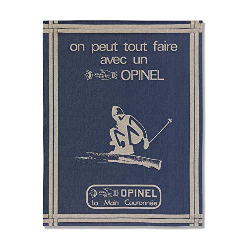 Opinel Unisex – Erwachsene Küchentuch Jacquardmuster, blau, 50 x 70 cm Opinel Unisex – Erwachsene Küchentuch Jacquardmuster, blau, 50 x 70 cm von OPINEL