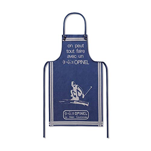 Opinel Unisex – Erwachsene Küchenschürze, Blau, 50 x 70 cm Opinel Unisex – Erwachsene Küchenschürze, Blau, 50 x 70 cm von OPINEL