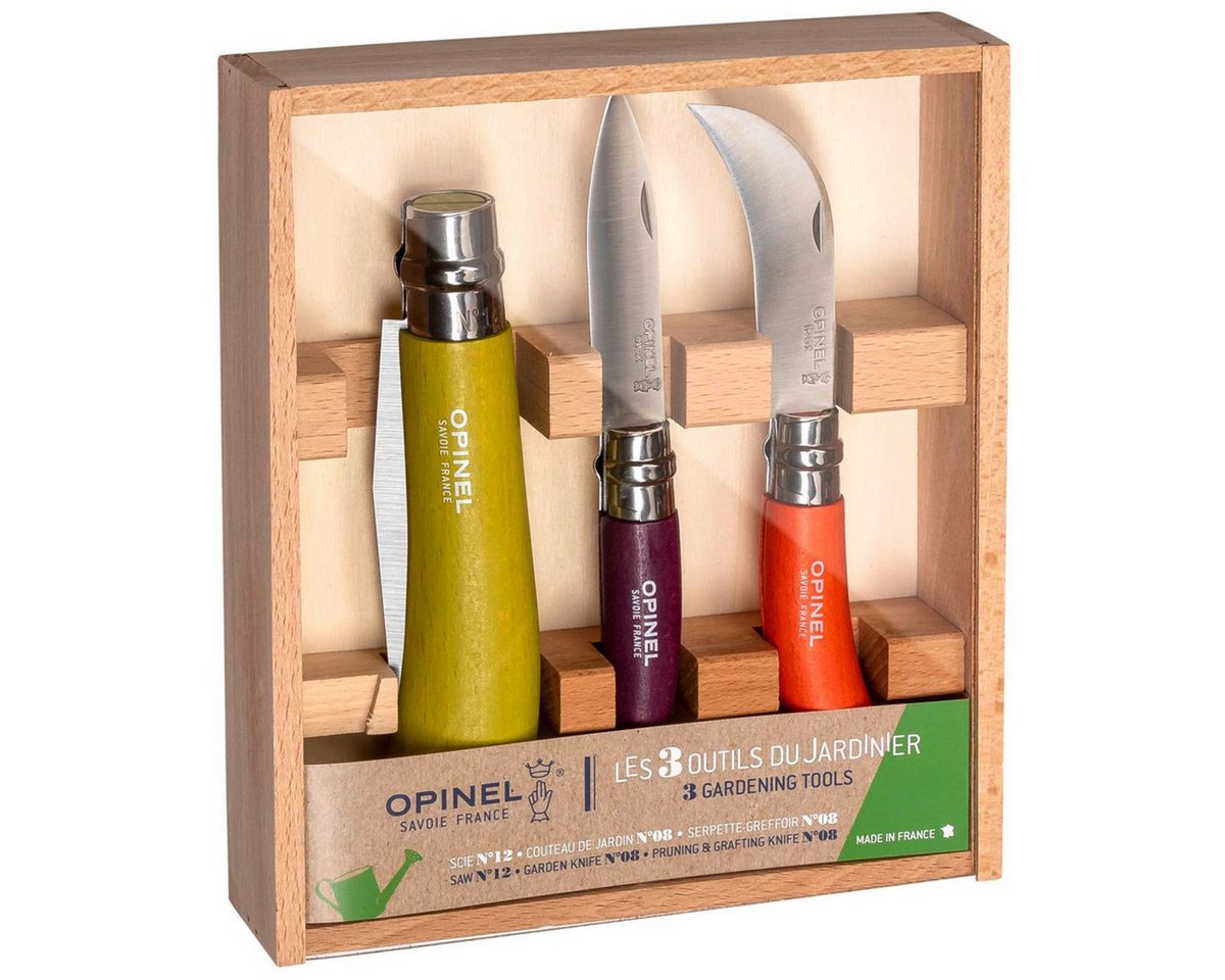 Opinel Universalmesser Garten-Set 3-teilig, bunt Opinel Universalmesser Garten-Set 3-teilig, bunt von Opinel