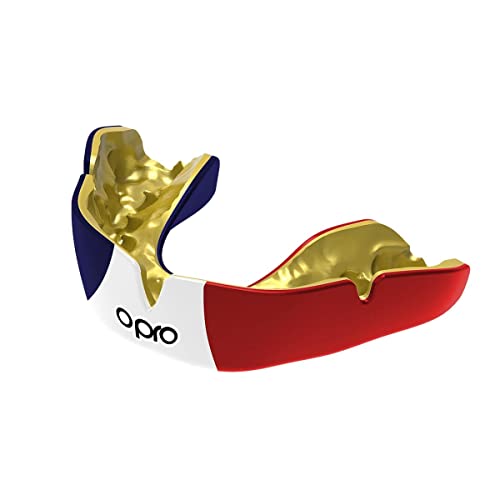 OPRO Instant Custom-Fit Mundschutz, revolutionäre Anpassungstechnologie für ultimativen Komfort und Schutz, Zahnschutz für Rugby, Boxen, Hockey, Kampfsport (Frankreich, Erwachsene) von Opro