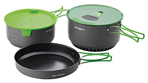 Optimus Terra Camp 4 Kochtopfset Outdoor, Anthrazit Optimus Terra Camp 4 Kochtopfset Outdoor, Anthrazit von Optimus
