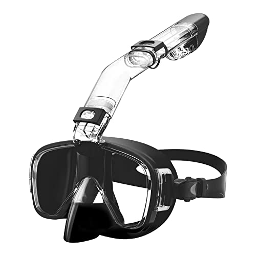 Opurtdor Trockene Schnorchel Set Schnorcheln Scuba Tauchen Brille gehärtetes Glas Schwimmen Tauchen Scuba Goggles 180 ° Panoramablick Anti-Fog Schnorcheln Gear Free Breathing Tauchbrille Opurtdor Trockene Schnorchel Set Schnorcheln Scuba Tauchen Brille gehärtetes Glas Schwimmen Tauchen Scuba Goggles 180 ° Panoramablick Anti-Fog Schnorcheln Gear Free Breathing Tauchbrille von Opurtdor