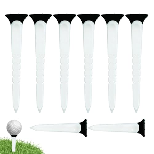 Opvonxeh Golf Tee Set with Adjustable Scale | 6 Long Tees and 2 Short Tees for Enhanced Ball Stability | Portable Golf Accessories to Reduce Side Spins and Friction for Improved Performance von Opvonxeh