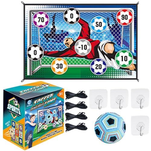 Soccer Ball Game Set for Kids, Boys Toss Soccer Goal Game, Soccer Training Equipment Set, Kids Soccer Goal Game, Flannel Target Soccer Game, Toss Soccer Goal for Boys, Soccer Game Set for von Opvonxeh