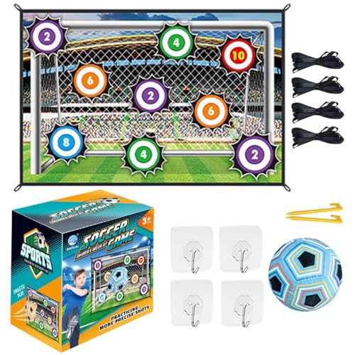 Soccer Ball Game Set für Kinder, Toss Soccer Goal Game, Soccer Training Equipment Set, Kinder Soccer Goal Game, Flannel Target Soccer Game, Toss Soccer Goal for Boys, Soccer Game Set for Boys, von Opvonxeh