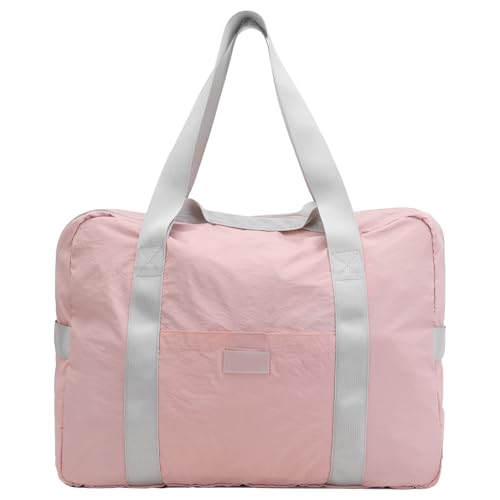 OralGos Faltbare Tasche, praktische Sporttasche, tragbare Schultertasche, organisierte Aufbewahrung für kurze Reisen und Geschäftsleute, rose von OralGos