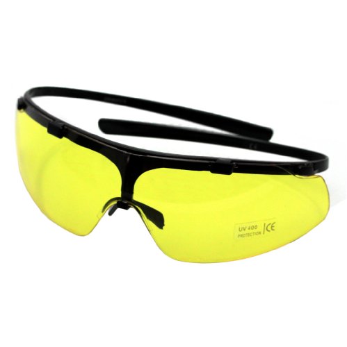 Stabile Oramics Sonnenbrille und Schutzbrille für Softair-Waffen - Gelbe Tönung / Gelbe Gläser - Ideale Brille auch als Softair- / Arbeits- / Fahrrad- / Sport- und Sonnenbrille - Ideal gegen blendendes Licht bei Nachtfahrten von Oramics