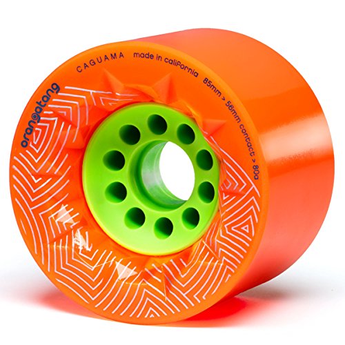 Orangatang Caguama Skateboard-Rad, Orange, 80a, Without Bearings Orangatang Caguama Skateboard-Rad, Orange, 80a, Without Bearings von Orangatang