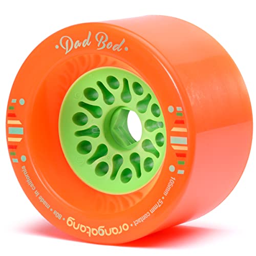 Orangatang Dad BOD 105mm 80a Elektro Longboard Skateboard Cruising Wheels (Orange, 4er Set) von Orangatang