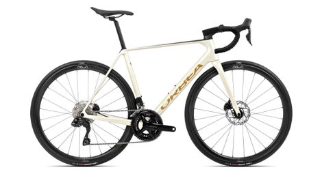 orbea orca m35i rennrad shimano 105 di2 12s 700 mm elfenbein weis burgundisch rot 2024 von Orbea