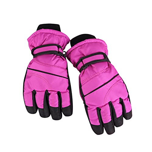 Winterhandschuhe Kinder, Kinder Skihandschuhe, Snowboard Handschuhe Schneehandschuhe Wasserdichte Thermo Warme Winterhandschuhe Warme Handschuhe Für Jungen Mädchen Von 2 Bis 8 Jahren (B, One Size) von Orbgons