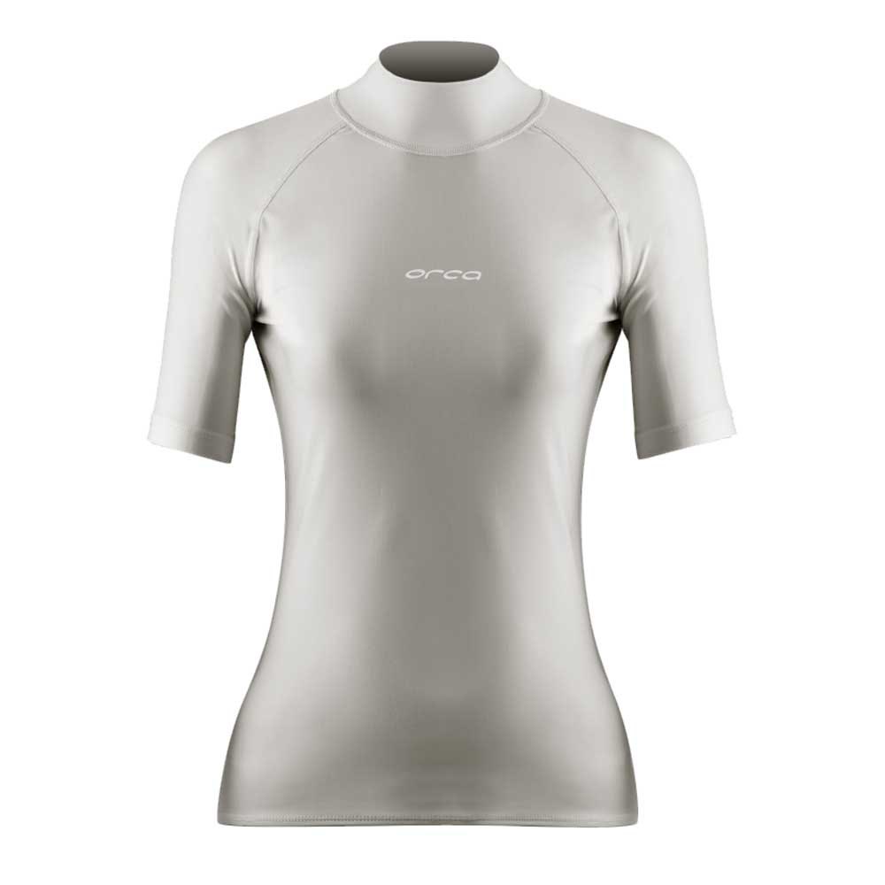 Orca Bossa Woman Short Sleeve Rashguard Silber L von Orca