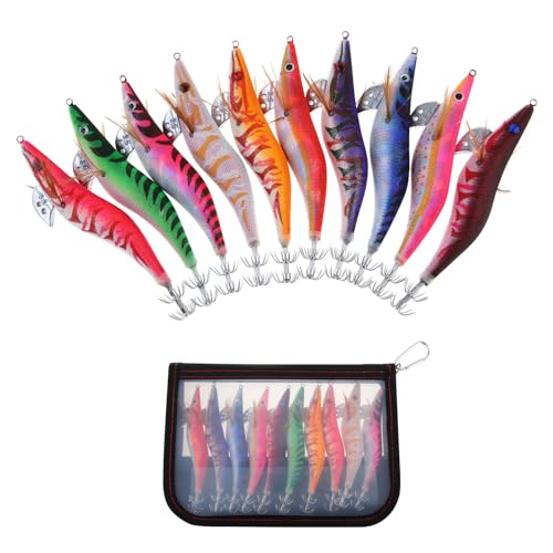 OriGlam 10 Stück leuchtende Garnelen, Tintenfisch, Fischköder, Fischköder, Fischerei, Fischerei, Garnelen, Köder, Octopus, Fischköder, Fischköder, Fischköder, Tintenfisch, Tintenfisch (13.5cm 19g) OriGlam 10 Stück leuchtende Garnelen, Tintenfisch, Fischköder, Fischköder, Fischerei, Fischerei, Garnelen, Köder, Octopus, Fischköder, Fischköder, Fischköder, Tintenfisch, Tintenfisch (13.5cm 19g) von OriGlam