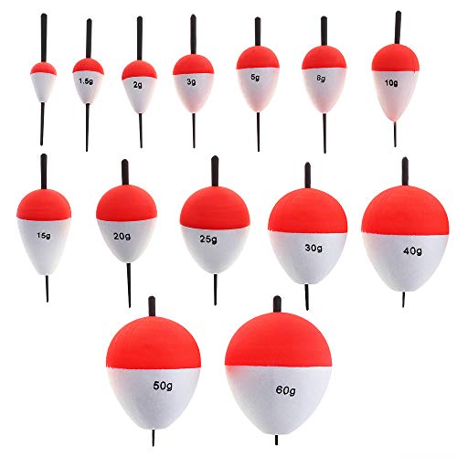 OriGlam 14 Stück Angel-Bobber aus Hartschaum, zum Aufstecken, Rot und Weiß OriGlam 14 Stück Angel-Bobber aus Hartschaum, zum Aufstecken, Rot und Weiß von OriGlam