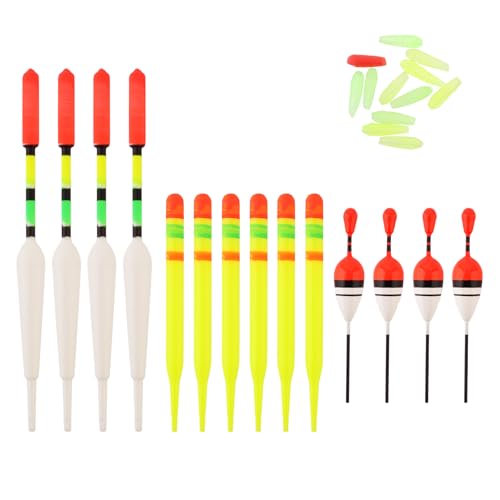 OriGlam 15-teiliges Angelposen-Set, Meeresangeln, vertikale Bojen, Bobber, Angelposen, verschiedene Größen, für die meisten Arten von Angelfischen-Zubehör OriGlam 15-teiliges Angelposen-Set, Meeresangeln, vertikale Bojen, Bobber, Angelposen, verschiedene Größen, für die meisten Arten von Angelfischen-Zubehör von OriGlam