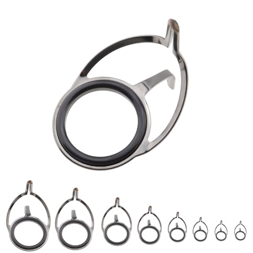 OriGlam 8-teiliges Angelrutenf眉hrungs-Set, Spinnrutenf眉hrungen, Angelrutenf眉hrung, spitzen--Set f眉r Spinnruten und Meeresangeln OriGlam 8-teiliges Angelrutenf眉hrungs-Set, Spinnrutenf眉hrungen, Angelrutenf眉hrung, spitzen--Set f眉r Spinnruten und Meeresangeln von OriGlam