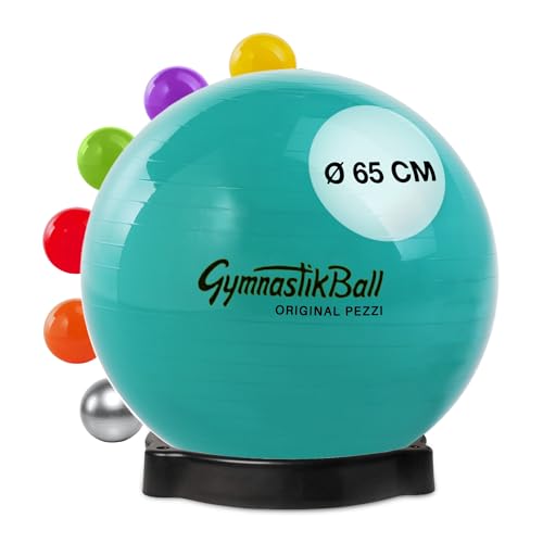 Original Pezzi Pezziball Standard 65 cm m. Ballschale Kombi Gymnastikball grün von PEZZI