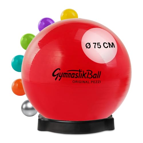 Original Pezzi Pezziball Standard 75 cm m. Ballschale rot Sitzball von Original Pezzi