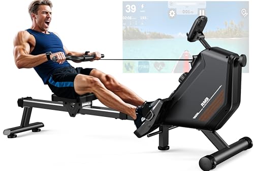 ORISYN Rudergerät für Zuhause mit Magnetischem Widerstand, Rudergeräte mit Bluetooth Boardcomputer, Verstellbarer Tablethalterung, 170KG Gewichtsbelastung ORISYN Rudergerät für Zuhause mit Magnetischem Widerstand, Rudergeräte mit Bluetooth Boardcomputer, Verstellbarer Tablethalterung, 170KG Gewichtsbelastung von Orisyn