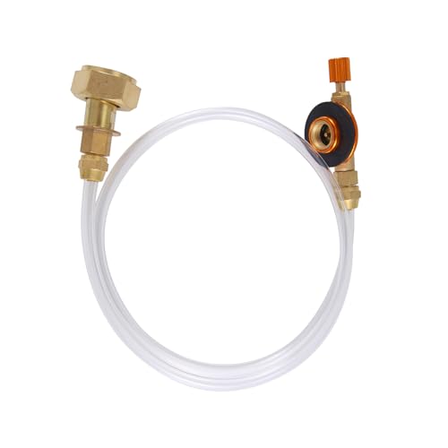 Orolotay Propan Nachfuell Adapter Picknick Campingkocher Gasschlauch doppelseitig einstellbare Flache Tank Gas Rohr Adapterschlauch Orolotay Propan Nachfuell Adapter Picknick Campingkocher Gasschlauch doppelseitig einstellbare Flache Tank Gas Rohr Adapterschlauch von Orolotay