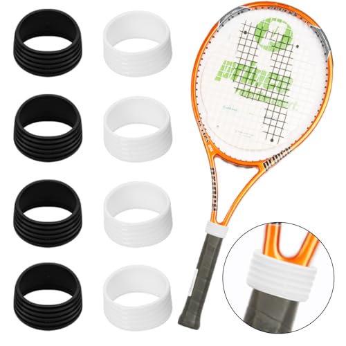 8 Stk Griffband Tennisschläger Schutzgriff Griffe Fix Ringe Stretchy,Anti-Rutsch-Band für Tennisschläger,Anti-Rutsch-Griffband Badmintonschläger,für Badminton,Paddle Tennis,Pickleball,Squashschläger von Orrdiffi