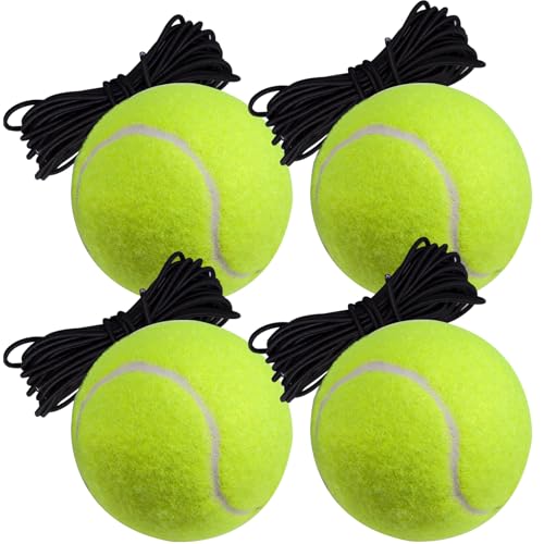 Orrdiffi Tennisball mit Schnur,Tennistrainer Elastic Tennis Ball, Tennisbälle Tennis Trainer, Twistball ersatzball Tennisspiel Garten Swingball für Selbststudium Übung,Anfänger,Erwachsene (4 Stück) Orrdiffi Tennisball mit Schnur,Tennistrainer Elastic Tennis Ball, Tennisbälle Tennis Trainer, Twistball ersatzball Tennisspiel Garten Swingball für Selbststudium Übung,Anfänger,Erwachsene (4 Stück) von Orrdiffi