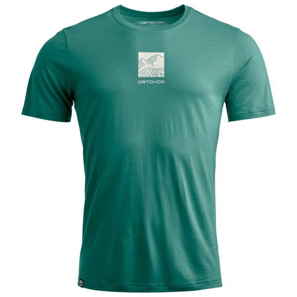 Ortovox - 120 Cool Tec Abstract T-Shirt - Merinoshirt Gr L grau Ortovox - 120 Cool Tec Abstract T-Shirt - Merinoshirt Gr L grau von Ortovox