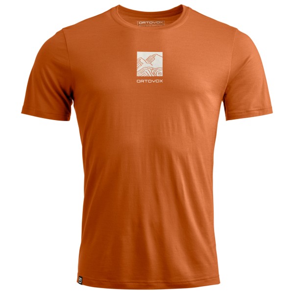 Ortovox - 120 Cool Tec Abstract T-Shirt - Merinoshirt Gr S braun Ortovox - 120 Cool Tec Abstract T-Shirt - Merinoshirt Gr S braun von Ortovox