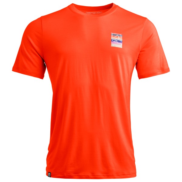 Ortovox - 140 Cool Mountain Gradient T-Shirt - Merinoshirt Gr XL orange Ortovox - 140 Cool Mountain Gradient T-Shirt - Merinoshirt Gr XL orange von Ortovox