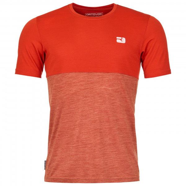Ortovox - 150 Cool Logo T-Shirt - Merinoshirt Gr S rot von Ortovox