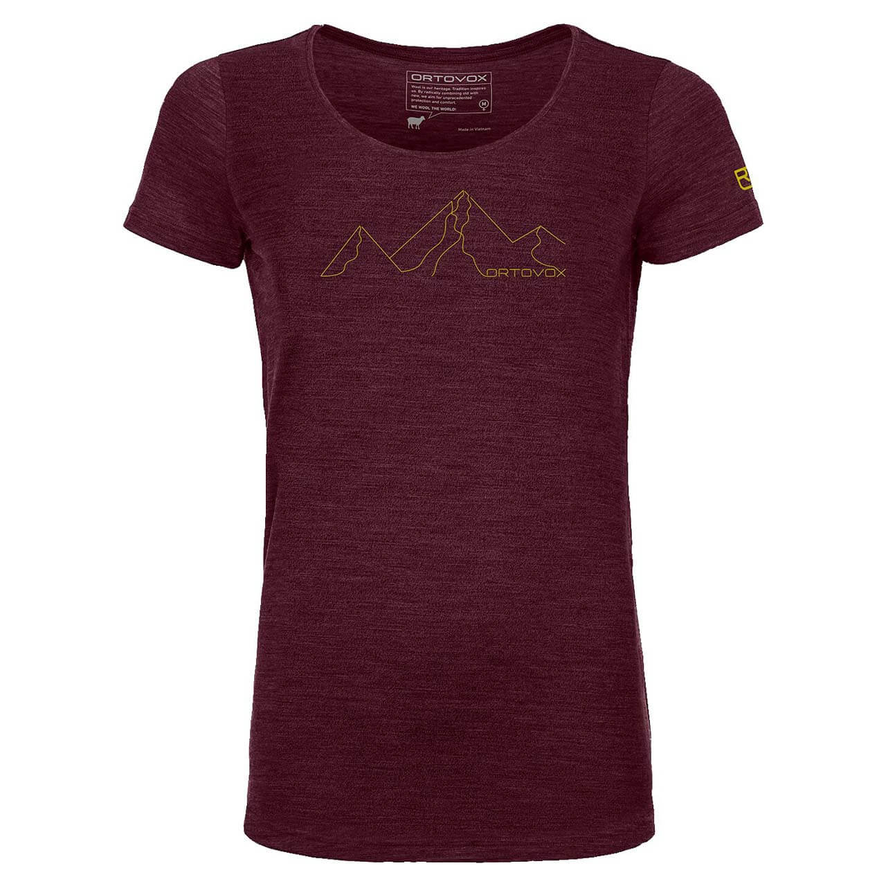Ortovox 150 Cool Mountain T-Shirt W - Dark Wine Blend, L von Ortovox}