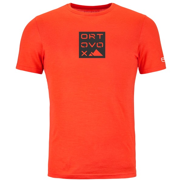 Ortovox - 185 Merino Square TS - Merinoshirt Gr M orange von Ortovox