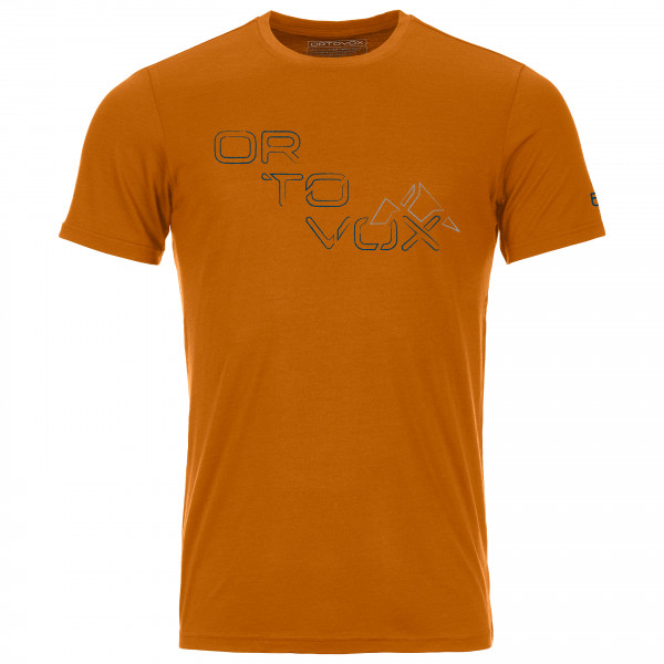 Ortovox - 185 Merino Tangram Logo - Merinoshirt Gr M orange von Ortovox