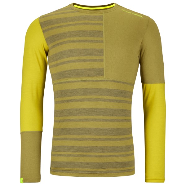 Ortovox - 185 Rock'N'Wool Long Sleeve - Merinounterwäsche Gr L gelb/oliv von Ortovox