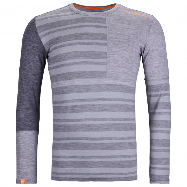 Ortovox - 185 Rock'N'Wool Long Sleeve - Merinounterwäsche Gr S grau Ortovox - 185 Rock'N'Wool Long Sleeve - Merinounterwäsche Gr S grau von Ortovox