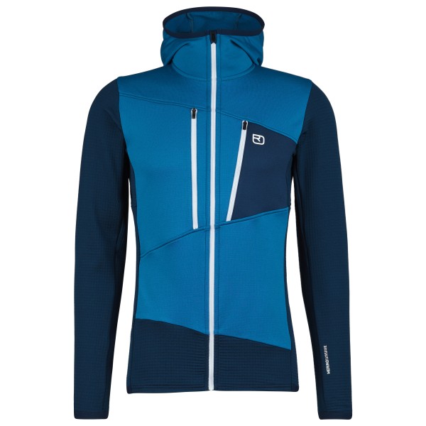 Ortovox - Fleece Grid Hoody - Fleecejacke Gr L blau von Ortovox