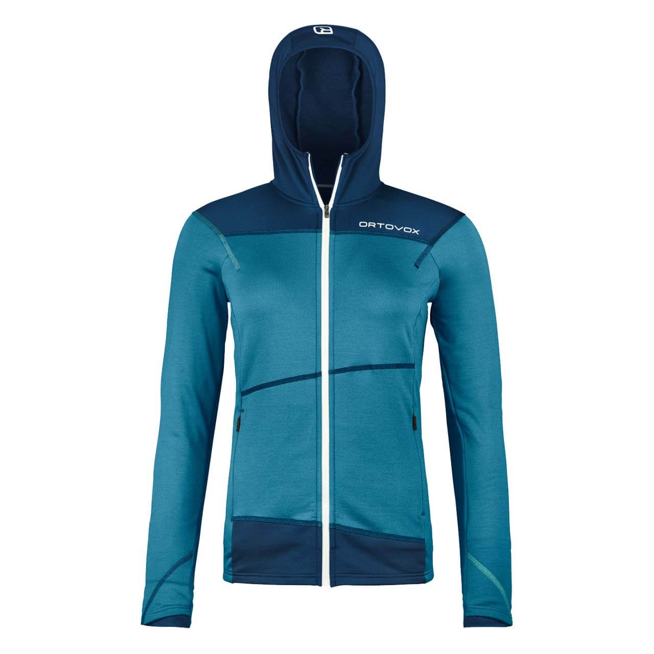 Ortovox Fleece Light Damenhoody - Mountain Blue, L von Ortovox}