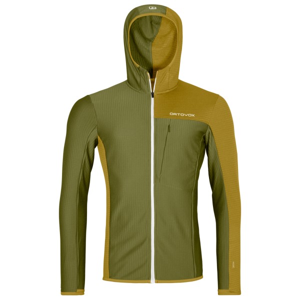 Ortovox - Fleece Light Grid Hooded Jacket - Fleecejacke Gr S oliv Ortovox - Fleece Light Grid Hooded Jacket - Fleecejacke Gr S oliv von Ortovox