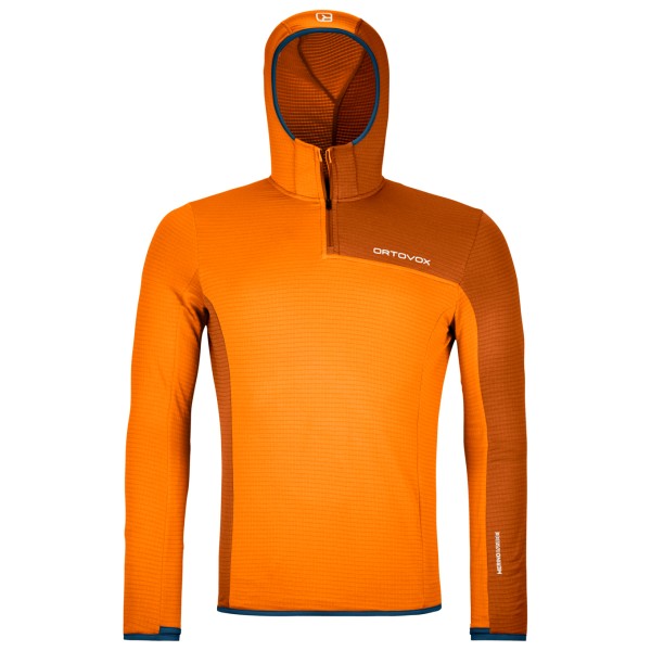 Ortovox - Fleece Light Grid ZN Hoody - Fleecepullover Gr L orange von Ortovox