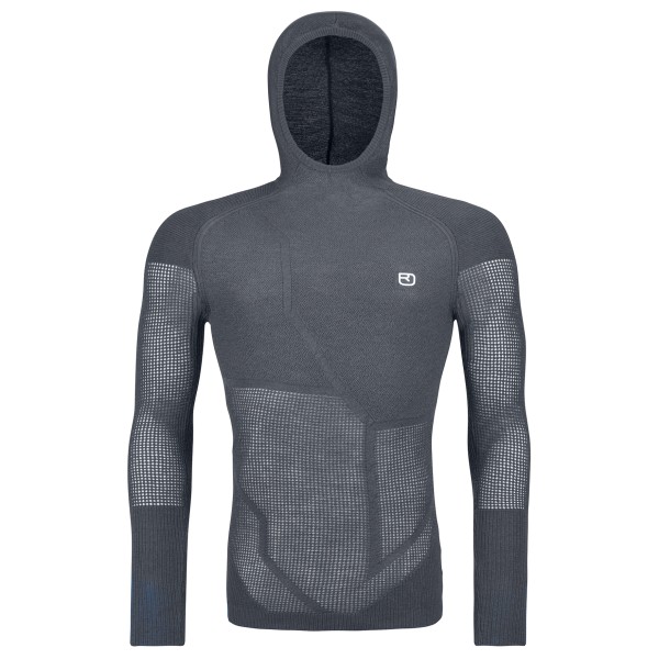 Ortovox - Merino Thermovent Hoody - Merinopullover Gr XL blau/grau von Ortovox