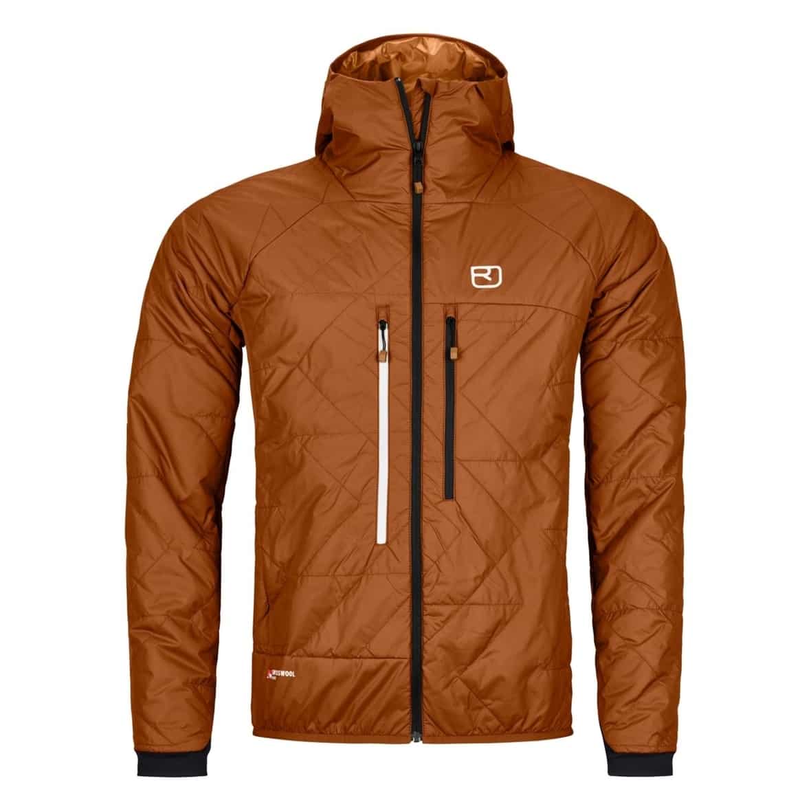 Ortovox Swisswool Piz Boè Jacke M Herren (Orange S) Hochtourenjacken von Ortovox