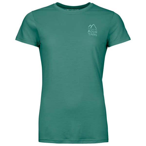 Ortovox - Women's 120 Cool Tec Mountain Duo T-Shirt - Merinoshirt Gr L türkis von Ortovox