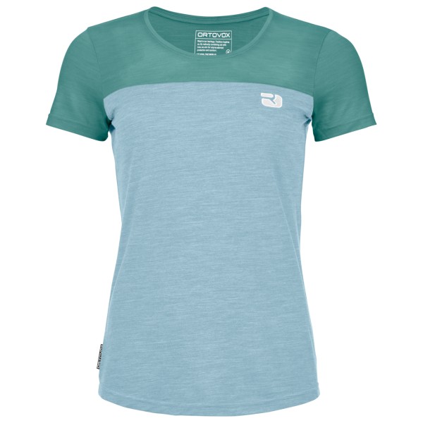 Ortovox - Women's 150 Cool Logo T-Shirt - Merinoshirt Gr L türkis Ortovox - Women's 150 Cool Logo T-Shirt - Merinoshirt Gr L türkis von Ortovox
