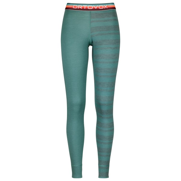 Ortovox - Women's 185 Rock'N'Wool Long Pants - Merinounterwäsche Gr M türkis von Ortovox