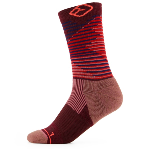 Ortovox - Women's All Mountain Mid Socks - Merinosocken Gr 42-44 rot von Ortovox