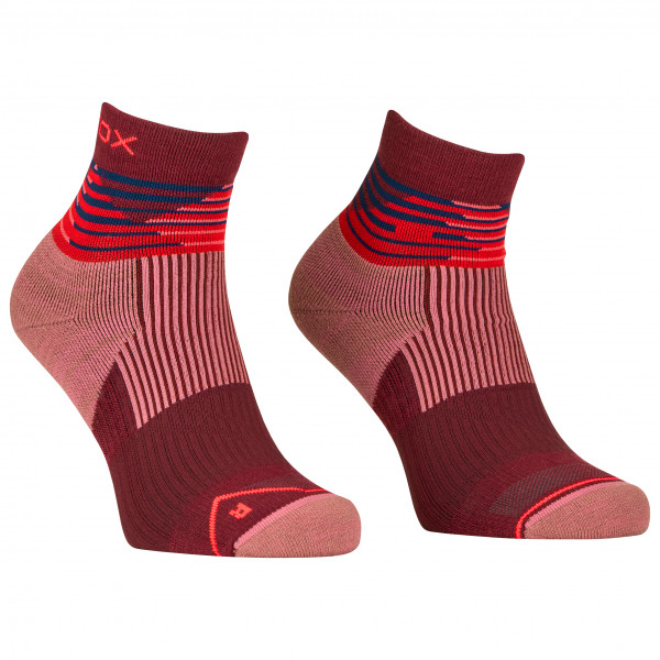 Ortovox - Women's All Mountain Quarter Socks - Merinosocken Gr 35-38 rot von Ortovox